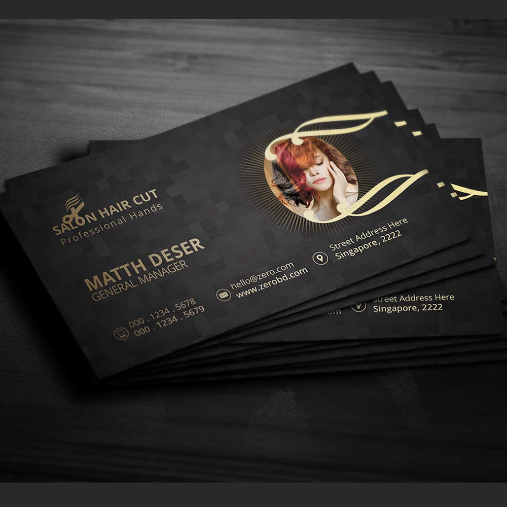 200PS business card production printing high-end business card customized color double-sided card printing business card design