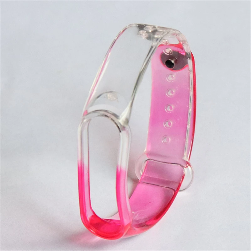 

Clear Glacier Strap for Xiaomi Mi band 6 Strap Transparent Silicone Wrist Straps Jelly Colorful Wristband for Mi band 5 Bracelet