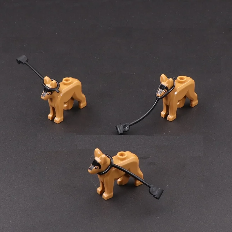 5 шт./лот полиция собака спецназ солдаты фигурки блоки военное оружие Playmobil детали