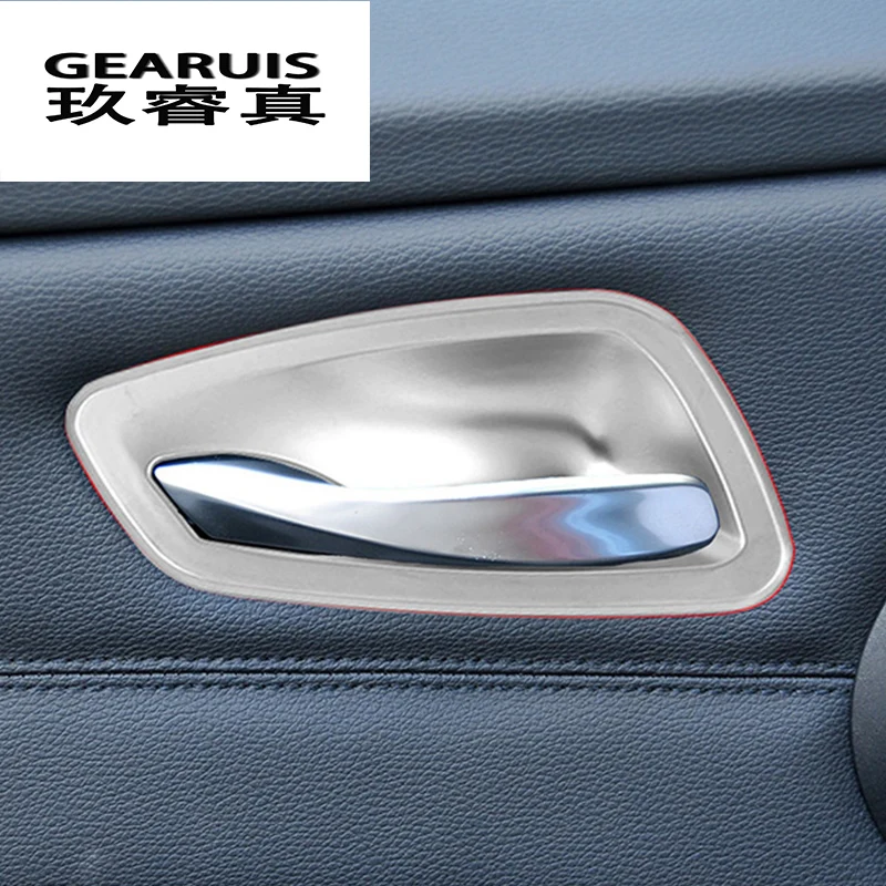 

Car Styling Door Handle Covers Trim Door Bowl Stickers decoration trim For BMW 3 Serise e90 2005-2012 Interior Auto Accessories