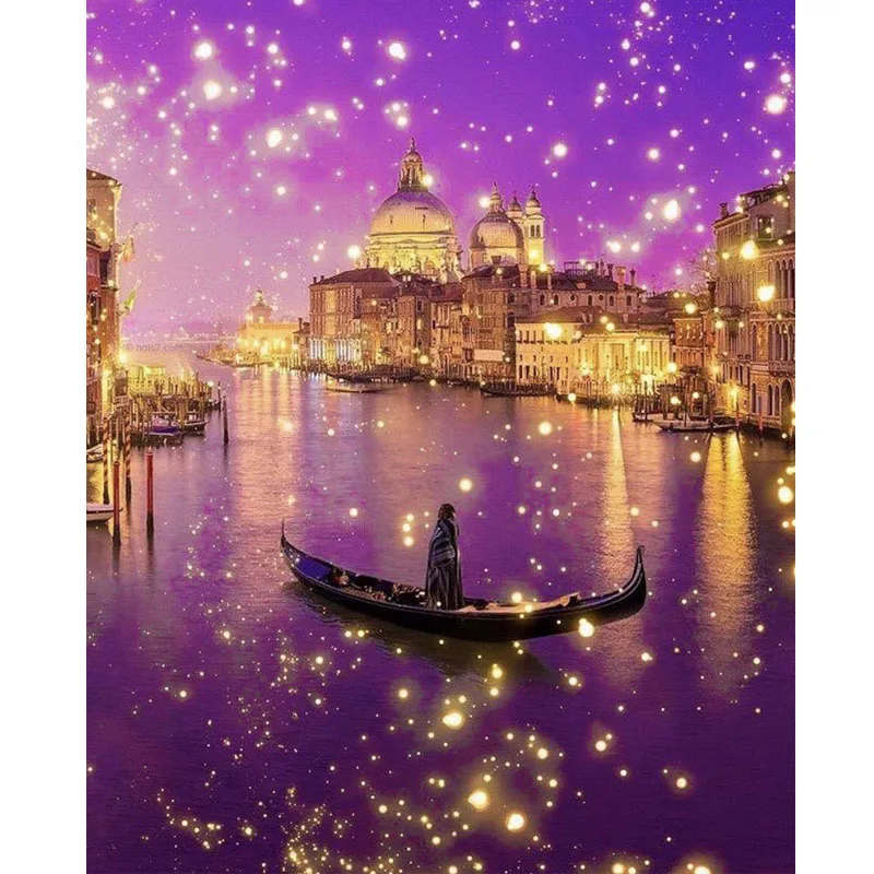 

5d diy diamond painting Stars River cross stitch kits diamond embroidery picture landscape wall sticker mosaic