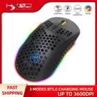 Трехрежимная Беспроводная bluetooth-мышь T90 6D, эргономичный светильник ка, встроенная аккумуляторная батарея 750 мАч, максимум 3600dpi