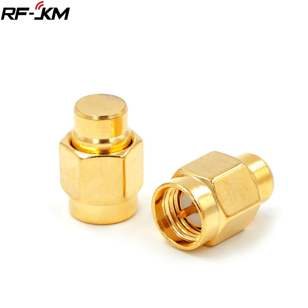 2шт 2W 6GHz 50 ohm SMA Штекер РЧ коаксиальный концевой фиксатор нагрузки позолоченный