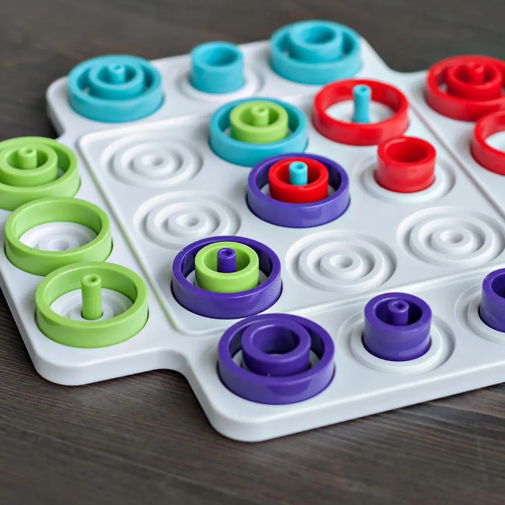 

Montessori Board Game Multiplayer Parent Children Interactive Early Educational Circle Chess Puzzle Toy for Home Party