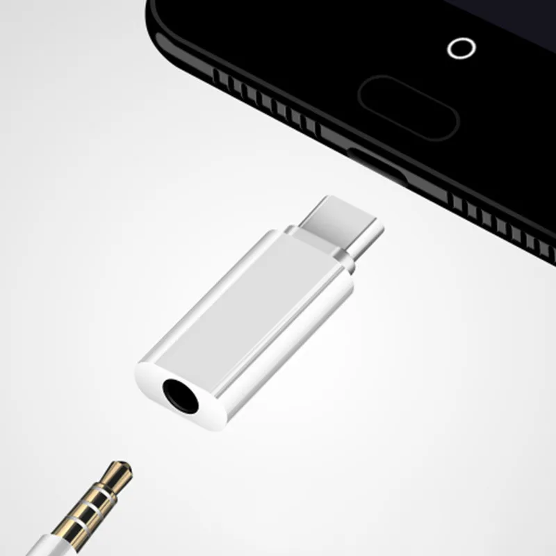 High Quality 1Pcs Headphone Adapter Type C Male to 3.5mm Female Audio for Xiaomi 6 Mi6 Huawei p20 USB-C Converter | Мобильные