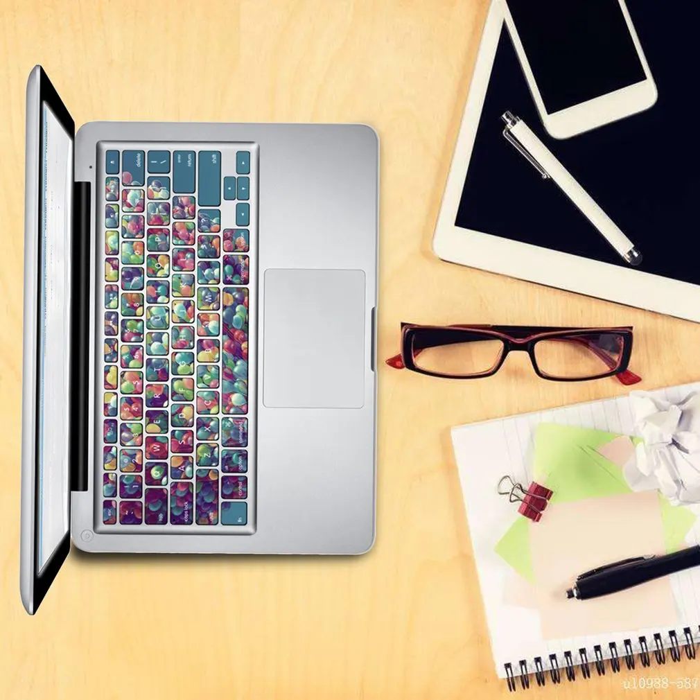 Красивые модные чехлы для планшетов с клавиатурой цветные наклейки клавиатуры