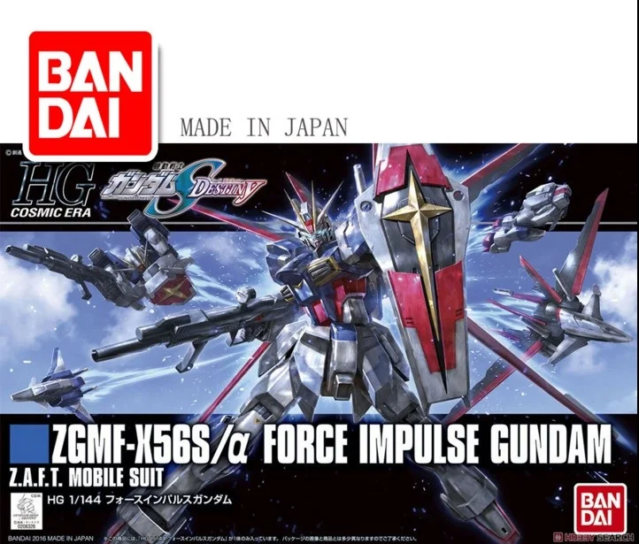 Оригинальная модель Gundam HG 1/144 Модель SEED DESTINY FORCE IMPULSE GUNDAM Mobile Suit Сборная