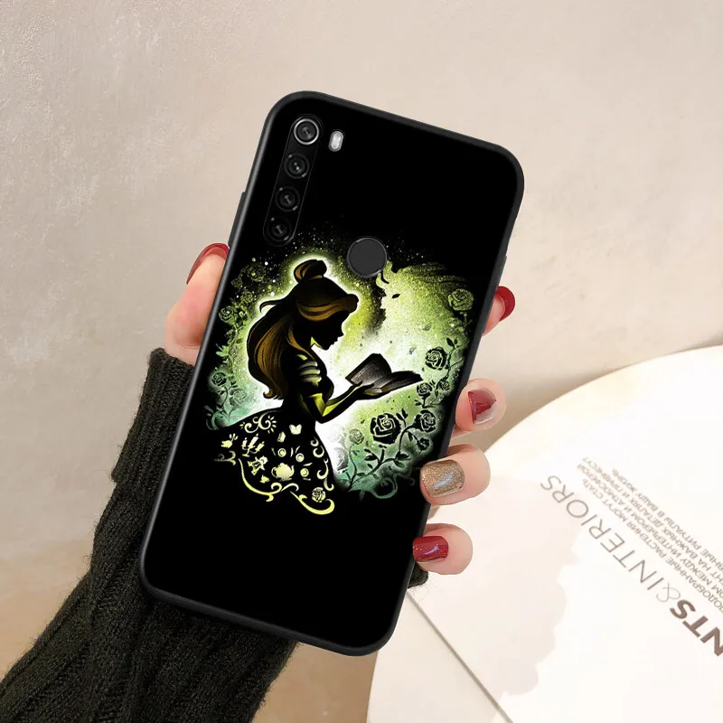 Disney Cartoon Princess For Xiaomi Redmi Note 11 11S 10 9 8 7 Pro 5G 4G Silicone Soft Shockproof Black Phone Case Fundas Cover
