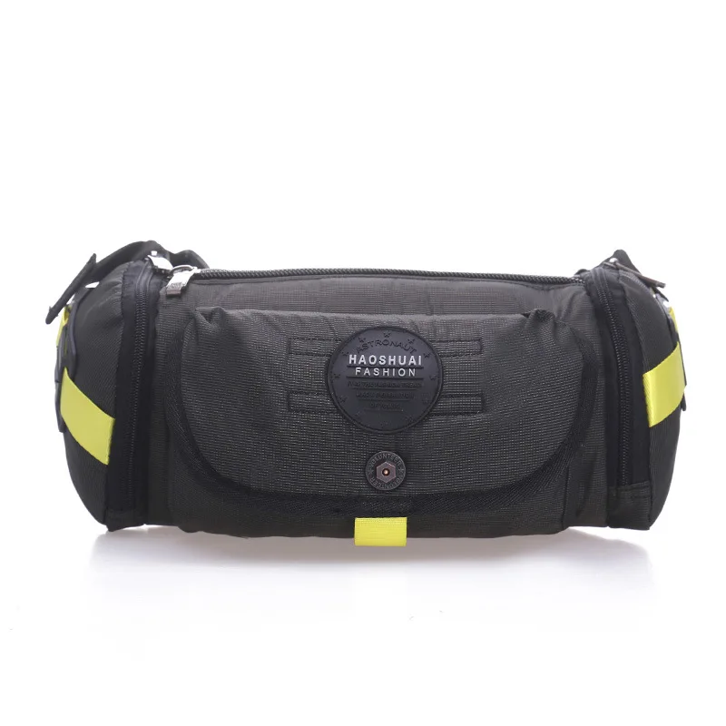 Hiking Mass Running Bag waist bag phone bag Nylon chest bag cangurera Blcak Bag Leisure Bag  belt bag for men waterproof bags