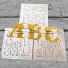 Силиконовая форма Yueyue Sugarcraft uppercase с буквами, инструменты для украшения торта, силиконовая форма для выпечки
