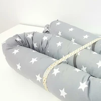newborn baby bed bumpers crib safety protection pad infant cot crib bedding cushion star print grey white black