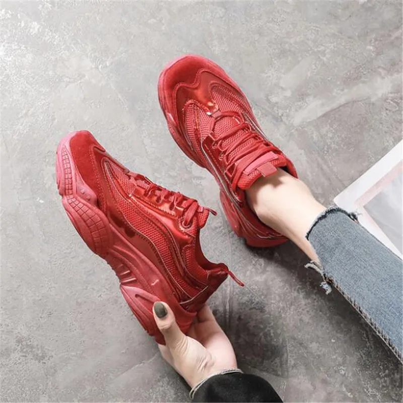 

New mesh women's sneakers lace-up breathable flat casual shoes Sapatilhas Zapatillas de deporte women's shoes