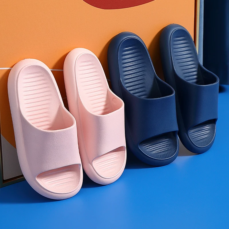 

EVA Slippers Women Bathroom Shoes Slides Anti-slip Summer Indoor Slippers For Home Household Bath Sandals Men