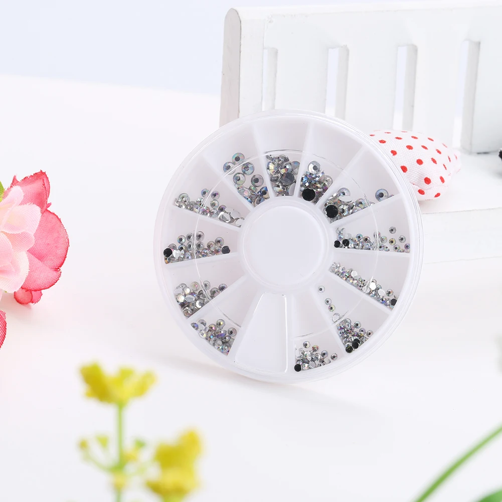 5 размеров Разноцветные Акриловые Блестящие Стразы для дизайна ногтей стикеры