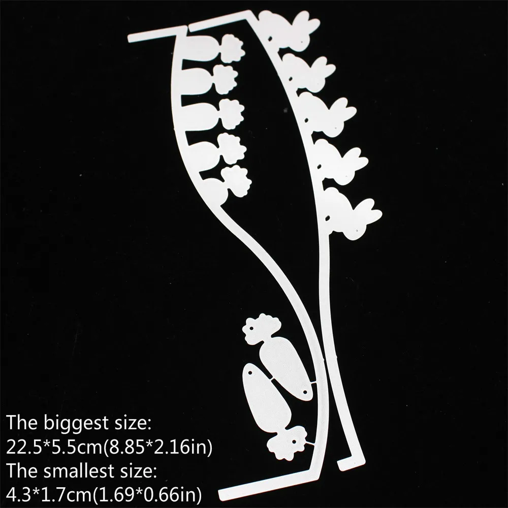 

Easter Slimline Borders Metal Cutting Dies Stencils for DIY Scrapbooking Decorative Embossing DIY Paper Cards
