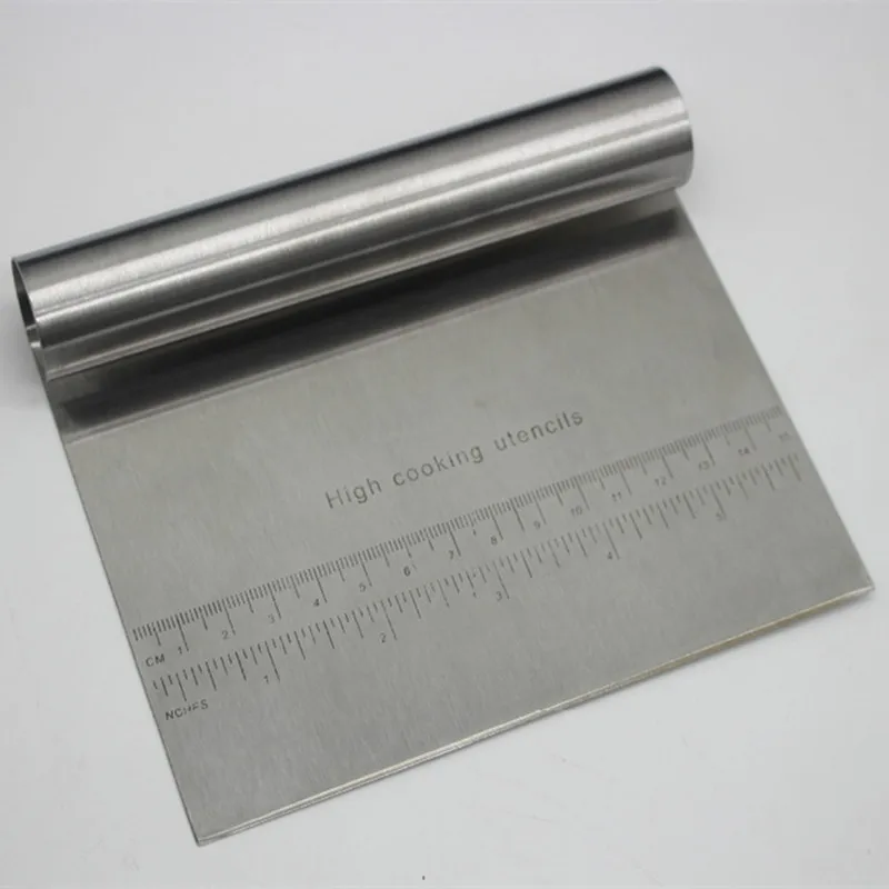 

Stainless Steel Pizza Dough Scraper Cutter Baking Pastry Spatulas Fondant Cake Decoration Tools Kitchen Accessories