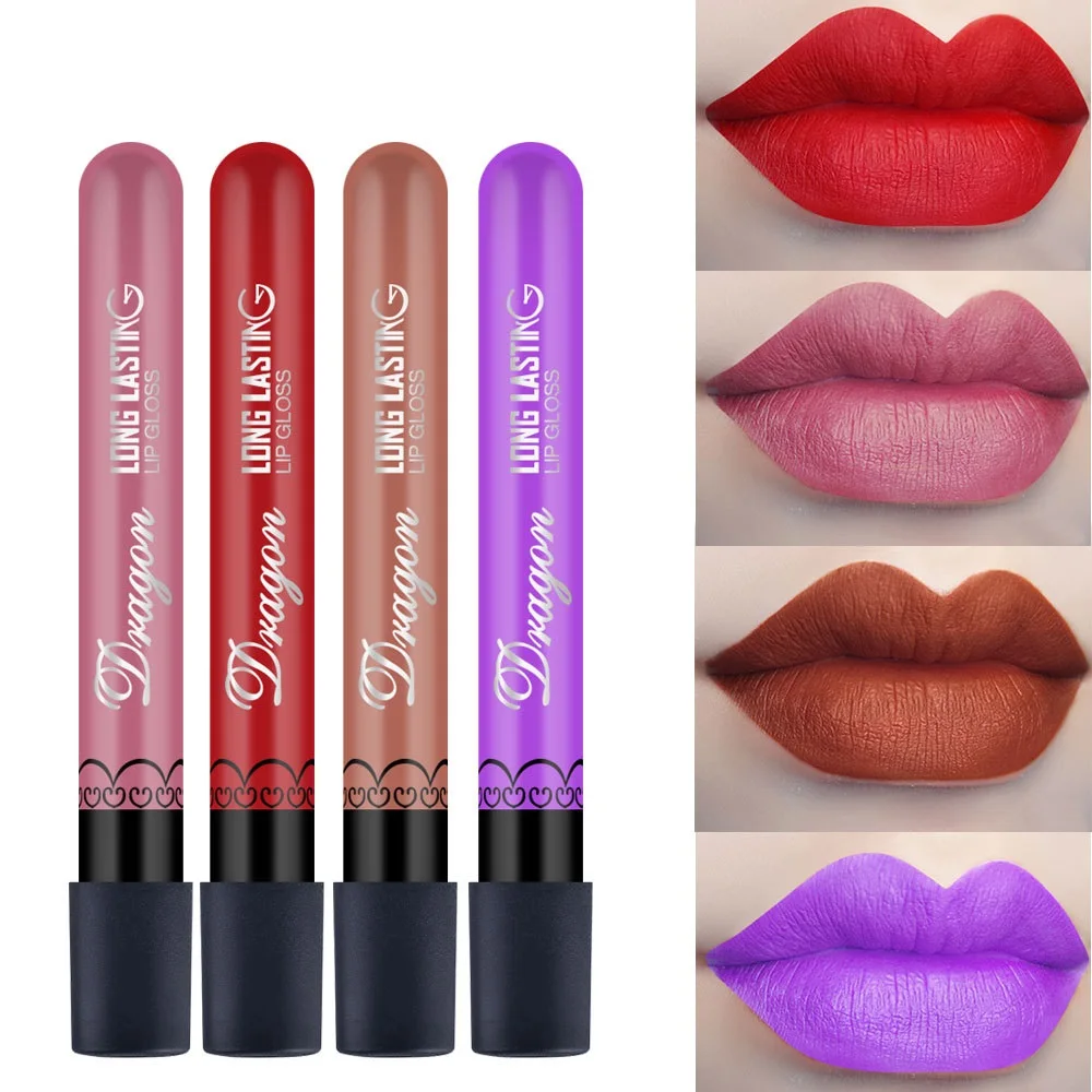 

New Tattoo Waterproof Lip Gloss Sexy Long Lasting Matte Not Fade Lipstick Liquid Makeup Tools