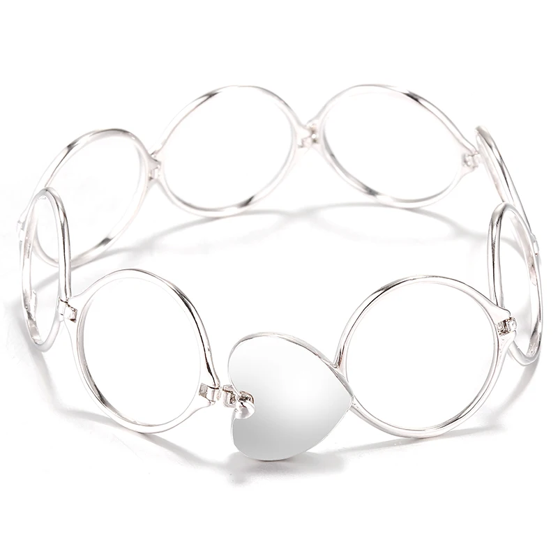 Любовь сердце кулон палец кольца для мужчин и женщин браслеты с подвесками