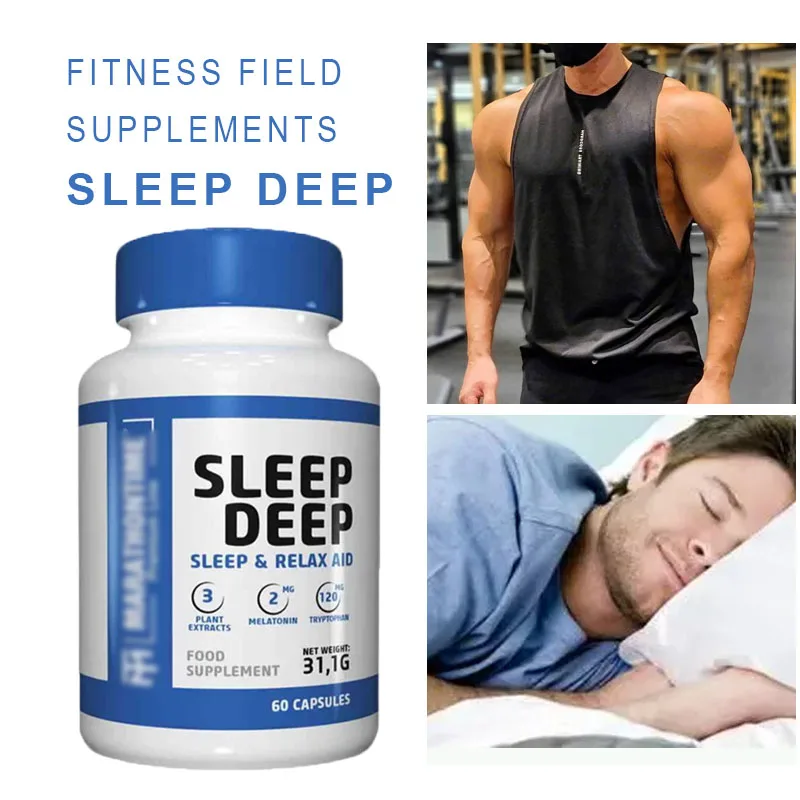 

MELATONIN SLEEP DEEP SLEEP & RELAX AID 60 Caps/bottle