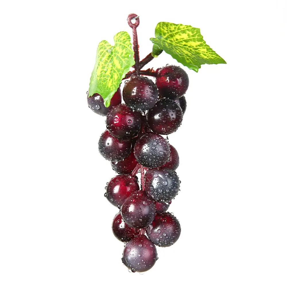 1 шт. Искусственные Фрукты Виноград пластик поддельные декоративные фрукты
