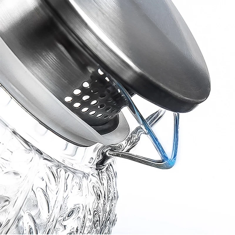 Чайник стеклянный SENDIAN большой емкости устойчивый к высоким температурам