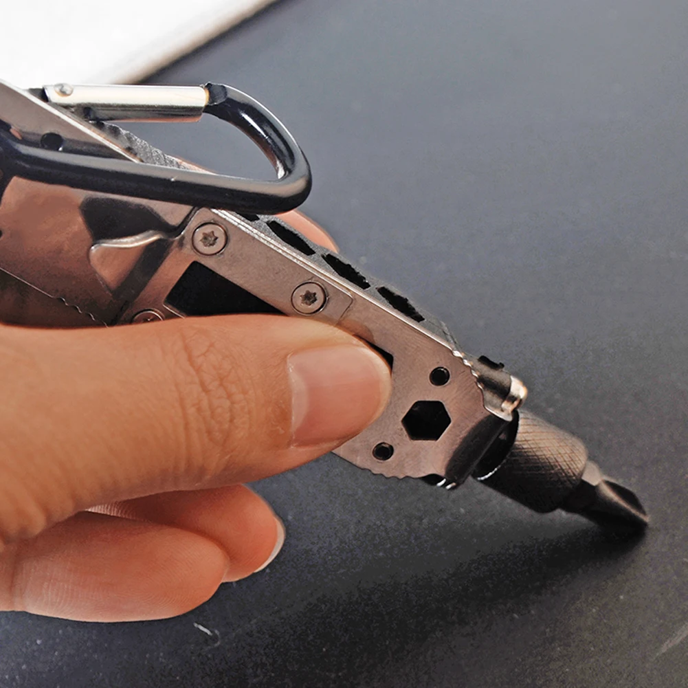 

WorthWhile Mini Multifunctional Keychain EDC Outdoor Camping Portable Stainless Steel Pocket Tools for Wilderness Survival