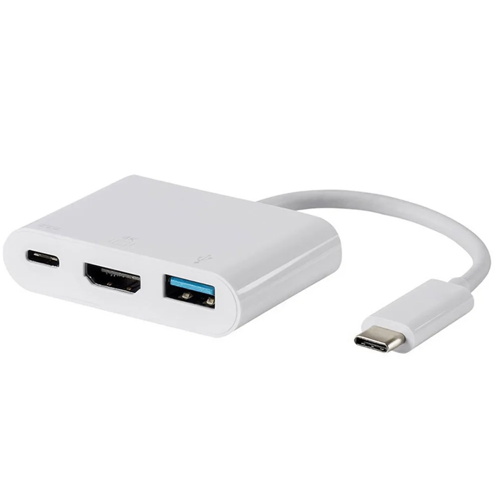 

Thunderbolt 3 Type C USB 3.1 to 4K HDMI -compatible VGA 3-in-1 adapter cable for Apple macbook&pro(thunderbolt-3-port)