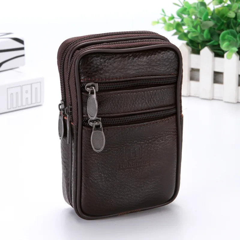 2019 многофункциональная мужская дорожная сумка для телефона из коровьей кожи с