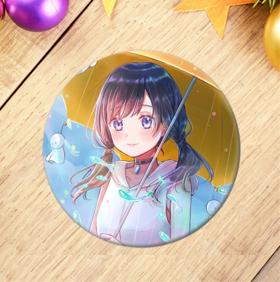 Аниме Tenki no ko Косплей сумки значок Модная японская мультяшная фигурка