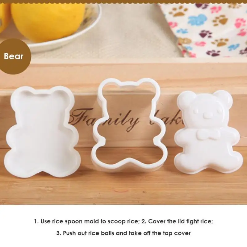 3 шт. суши форма для рисовых шариков ребенок личность интересный увеличение
