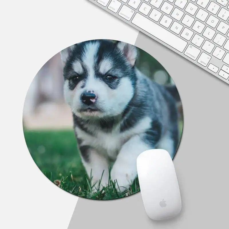 

Dog pet lovely Durable Rubber Mouse Mat Pad Game Office Work Round Mouse Mat pad XL Non-slip Laptop Cushion mousepad
