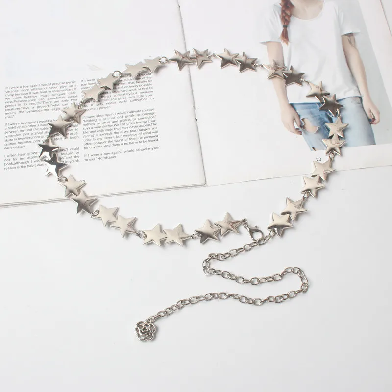 Ремень женский с золотой цепочкой бахромой размера плюс см|Женские ремни| |