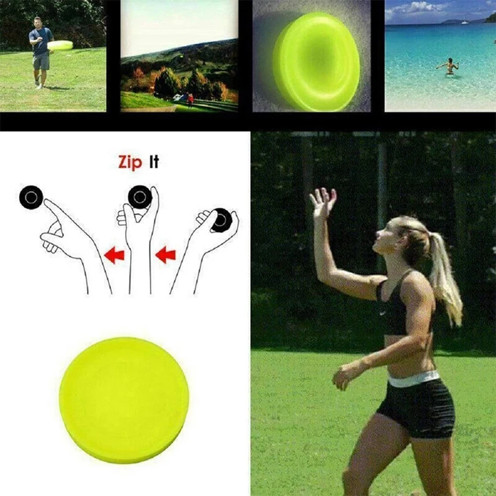 

Color Mini Pocket Flexible Zip Chip Flying Discs Can Choose Soft New Spin In Catching Game Flying Disc