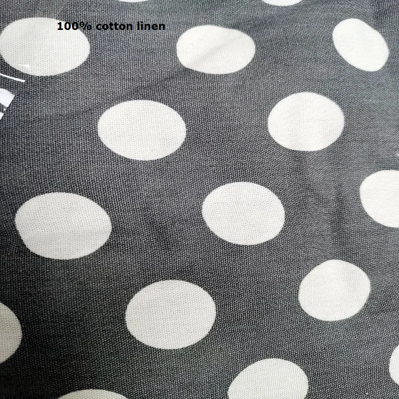 

plus size 5xl DOT cotton linen women dresses casual loose lady linen dress summer women linen clothes original brand hot design