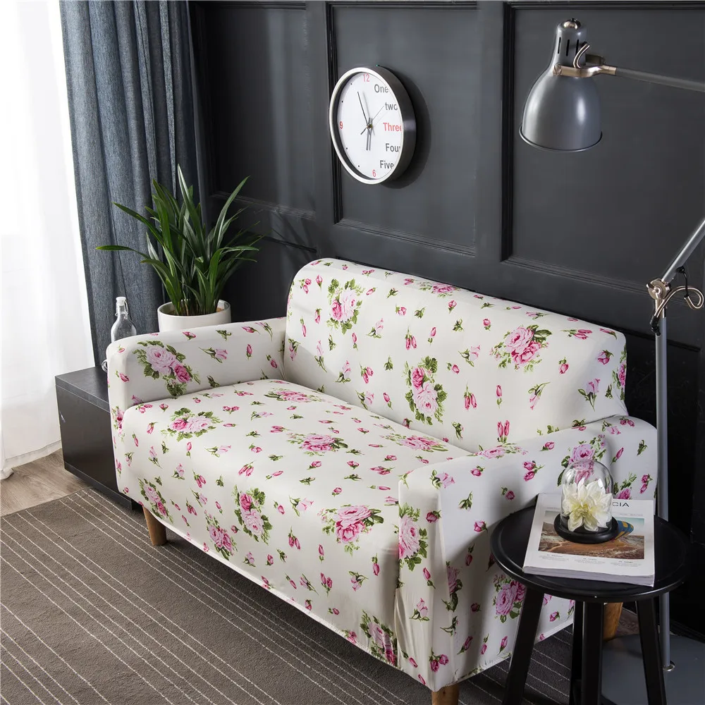 Эластичный чехол для дивана из спандекса плотно облегающий полноразмерный в