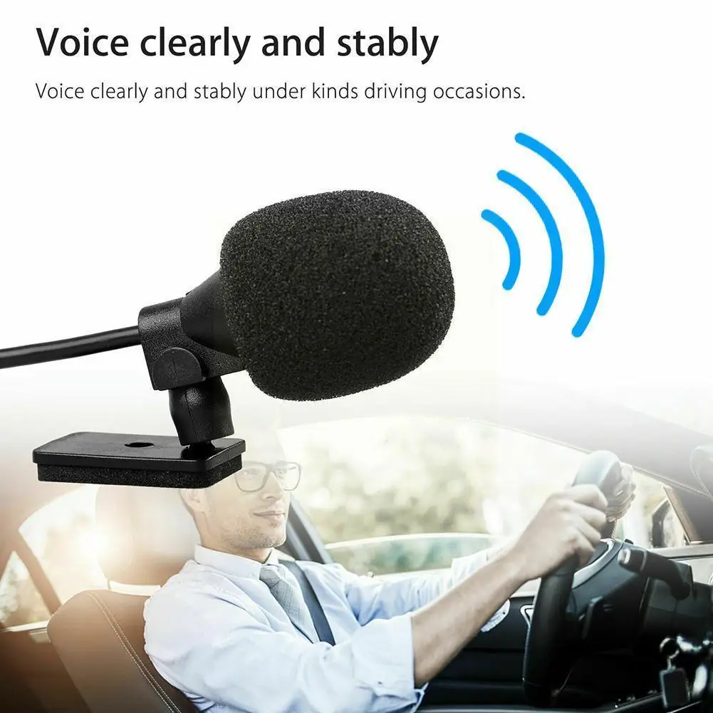 

3,5 мм Bluetooth-совместимый автомобильный внешний микрофон, автомобильный микрофон, аудио для GPS-плеера, радио, стерео, с поддержкой DVD S7H1