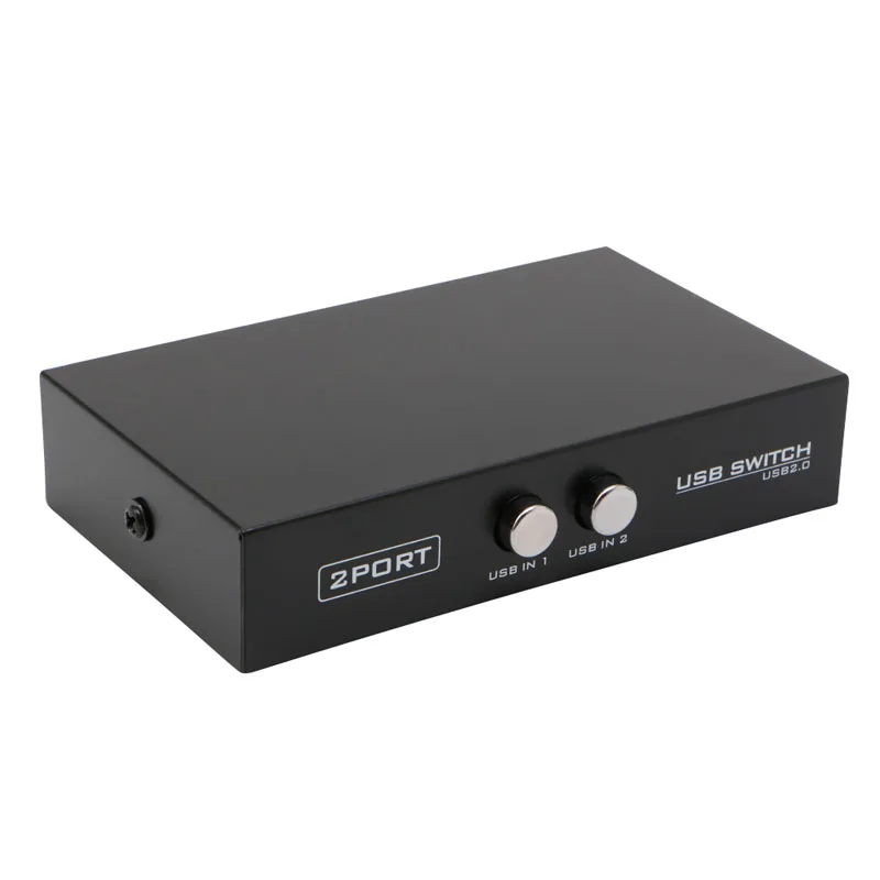 

2 Ports USB2.0 Sharing Device Switch Switcher Adapter Box For PC Scanner Printer R9JB