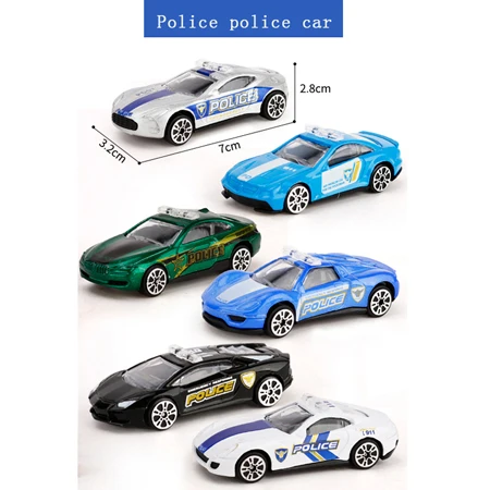 6 шт. Diecast металлические игрушечный автомобиль модель автомобиля трактор военные фермерская техника 1: 64 Бэтмен Железный человек Тони мини Aolly Строительный набор игрушек - Цвет: style-7