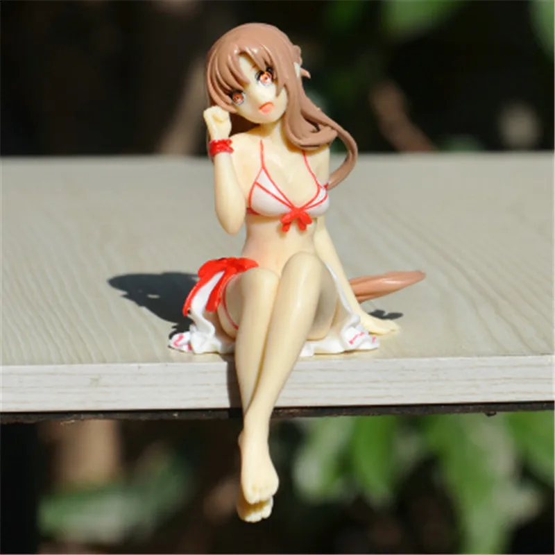 SAO Yuuki меч асуны Art Online 1 я Asuna Сидящая Ver. Купальники из ПВХ фигурка 12 см Настольная