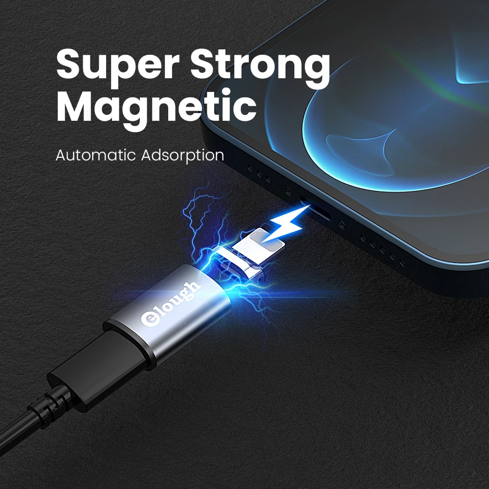 Зарядное устройство Elough с USB Магнитный адаптер для быстрой зарядки и передачи