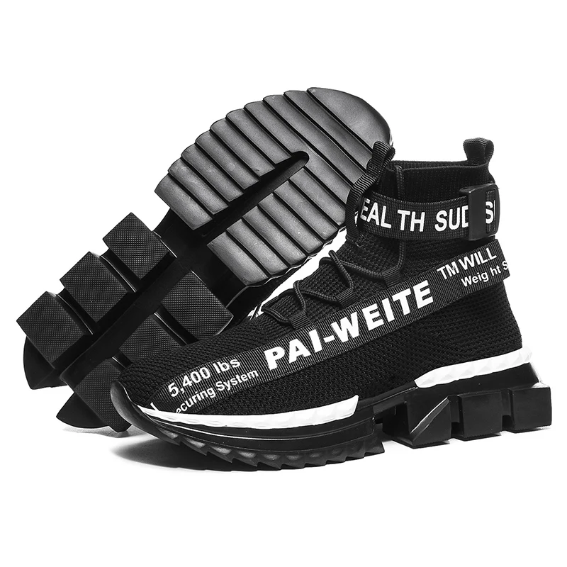 Новинка 2019 года сезон осень Высокая парусиновая мужская повседневная обувь