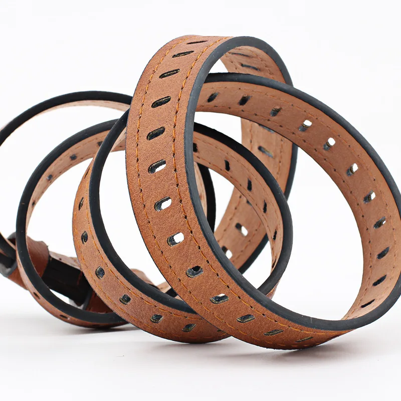 

New Designer Ladies Wide Leather Belt Female Silver Pin Buckle Strap Belts For Women Jeans Waistband Hollow Out Belt