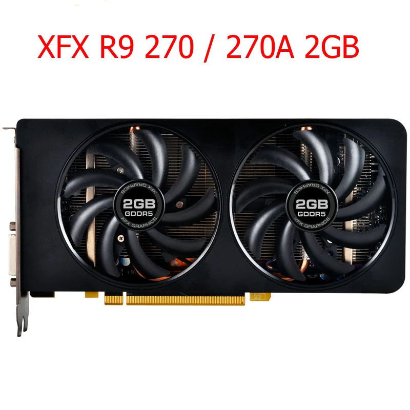 XFX R9 270 270A 2 Гб видеокарты 256Bit GDDR5 для видеокарт AMD 200 series настольный компьютер