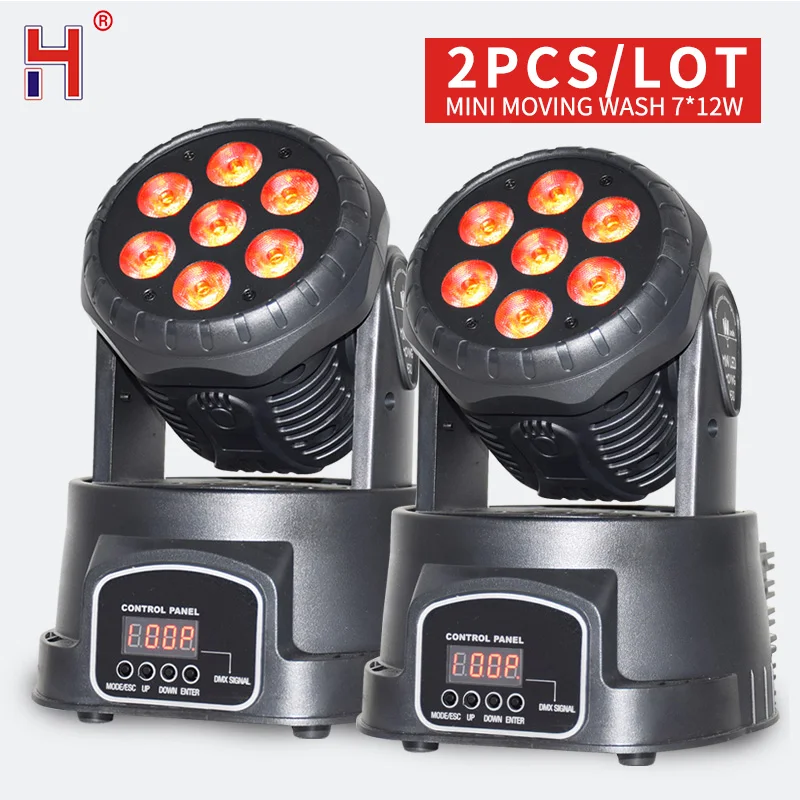 7X12W светодиодный движущийся точечный сценический светильник ing Dmx 14Channes Hi Quality