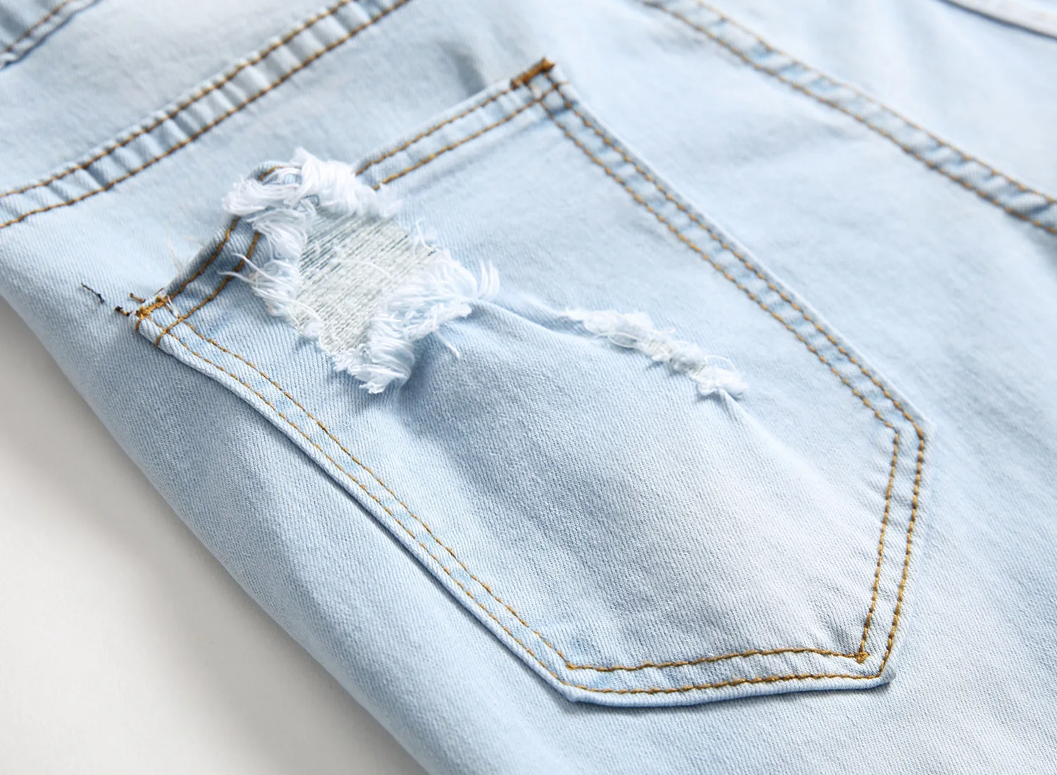 

Men's jeans Skinny Casual Ripped Hole Patchwork Pants Slim Pencil Denim Bandage Trousers spring Autumn Streetwear Men Plus Size