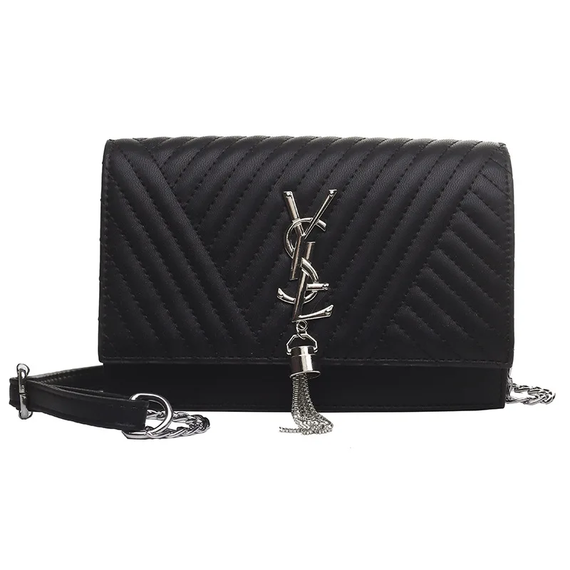 

Women's bag 2021 new tassel ladies small square bag shoulder slung women's bag