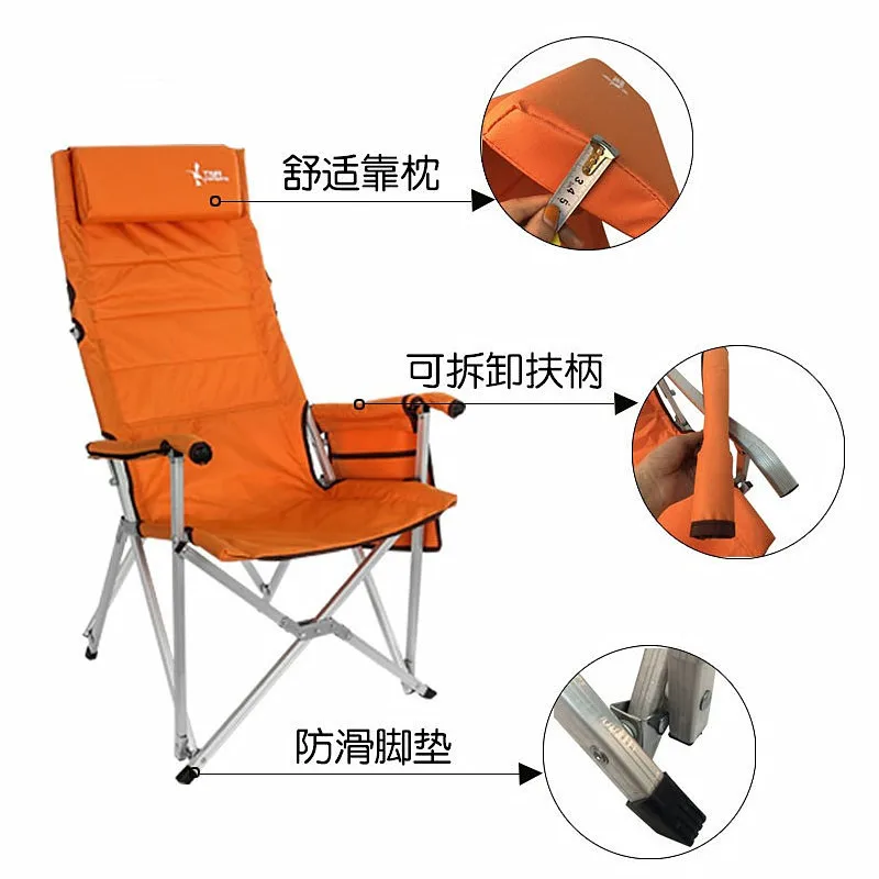 spesifikasi Kursi Berkemah Kursi Kamp Lipat Punggung Tinggi Untuk Memancing, Taman Backpacking Kursi Berkemah Luar Ruangan Untuk Kursi Travel Pantai