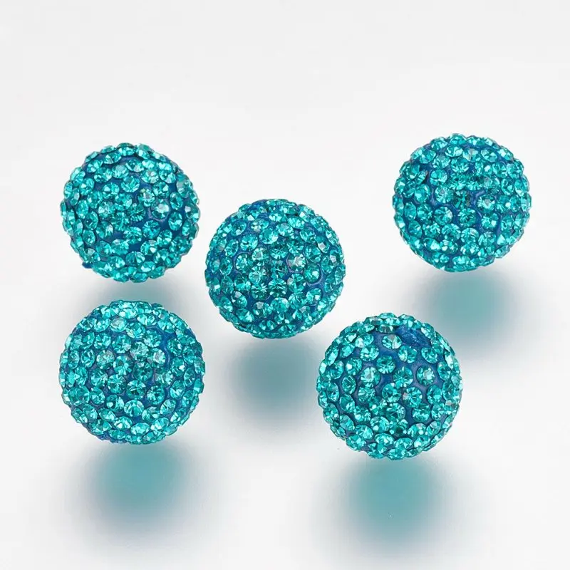 229-Blue Zircon Высококачественные полупросверленные чешские хрустальные стразы, бусины для дискотеки, большие круглые полимерные глиняные Чешские стразы - Цвет: 229-Blue Zircon