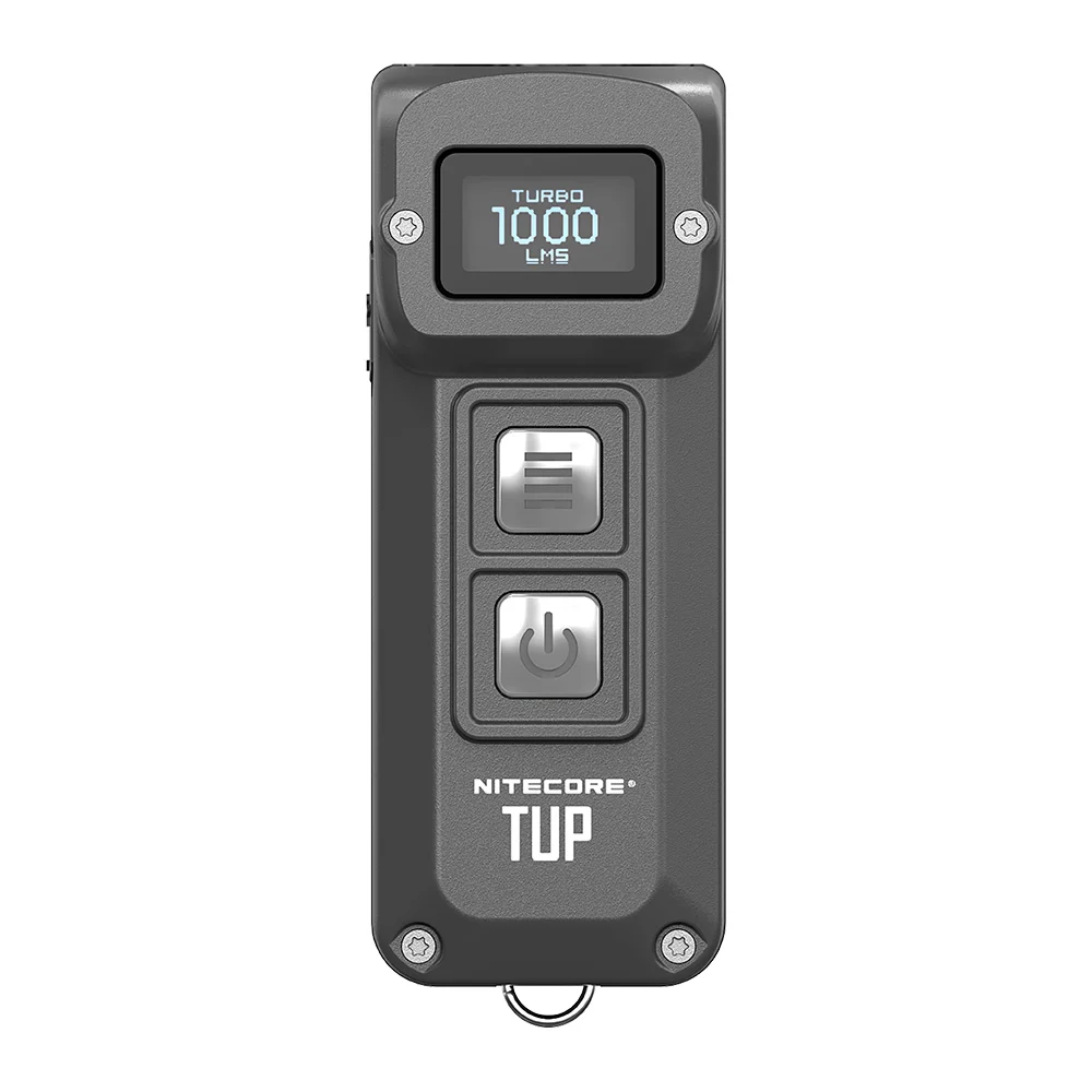 Grey NITECORE TUP USB Перезаряжаемый 1000 люмен революционный Интеллектуальный Карманный светильник брелок из нержавеющей стали Кнопка фонарь черный серый - Испускаемый цвет: Grey