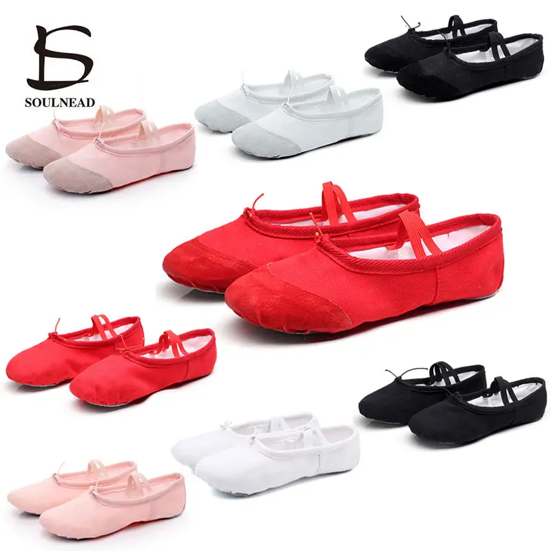 Женские парусиновые балетные туфли для йоги и спортзала размеры 24-45 - купить по